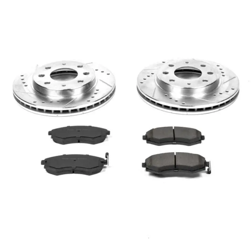 Power Stop 98-01 Hyundai Elantra Front Z23 Evolution Sport Brake Kit 1