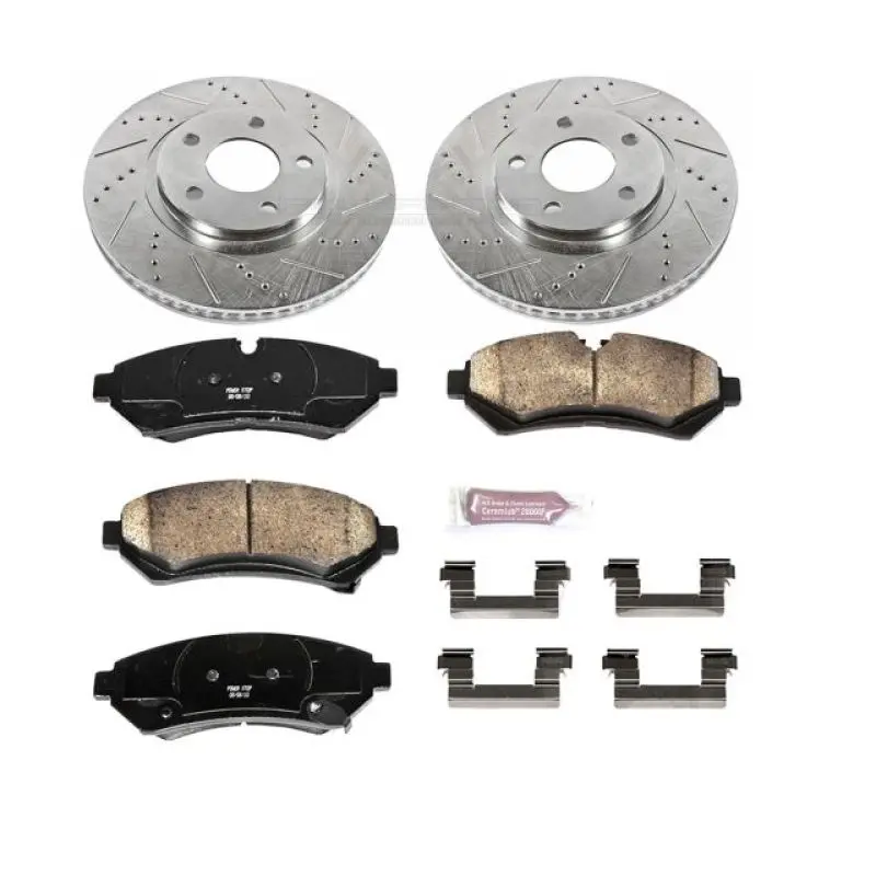 Power Stop 98-02 Cadillac Seville Front Z23 Evolution Sport Brake Kit 1