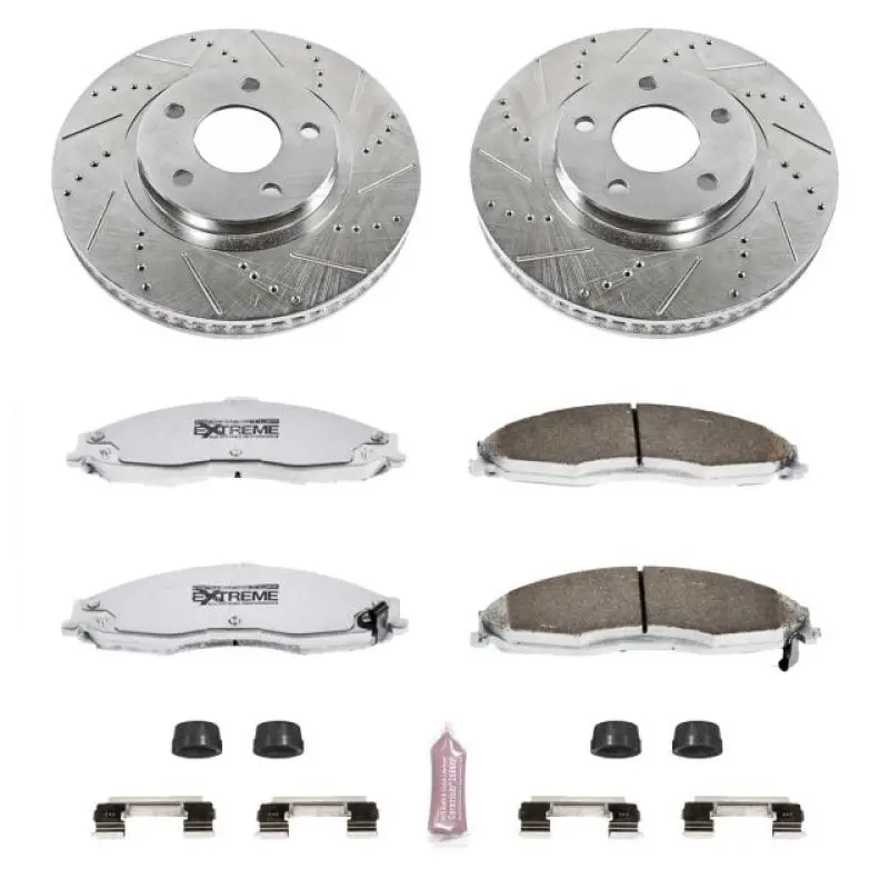 Power Stop 98-02 Chevrolet Camaro Front Z26 Street Warrior Brake Kit 1