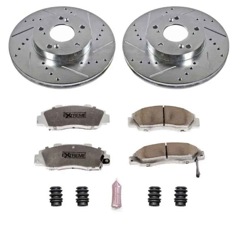 Power Stop 98-02 Honda Accord Front Z26 Street Warrior Brake Kit 1