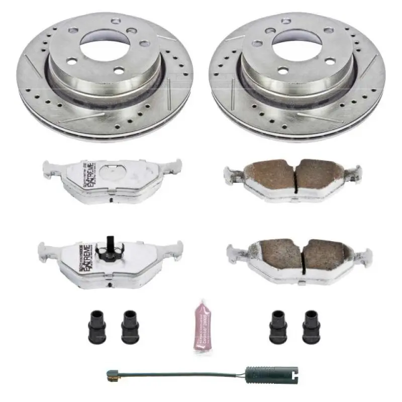 Power Stop 98-99 Bmw 323I Rear Z26 Street Warrior Brake Kit 1