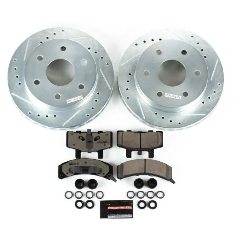 Power Stop 99-00 Cadillac Escalade Front Z36 Truck & Tow Brake Kit 1