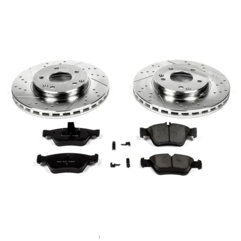Power Stop 99-00 Mercedes-Benz C230 Front Z23 Evolution Sport Brake Kit 1