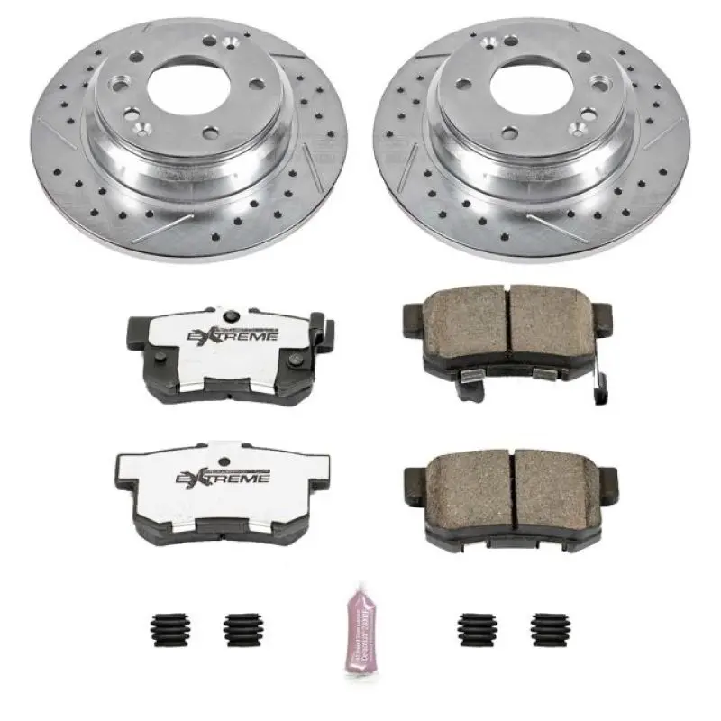 Power Stop 99-01 Acura Rl Rear Z26 Street Warrior Brake Kit 1