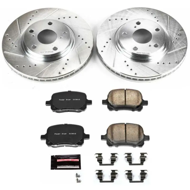 Power Stop 99-01 Lexus Rx300 Front Z23 Evolution Sport Brake Kit 1