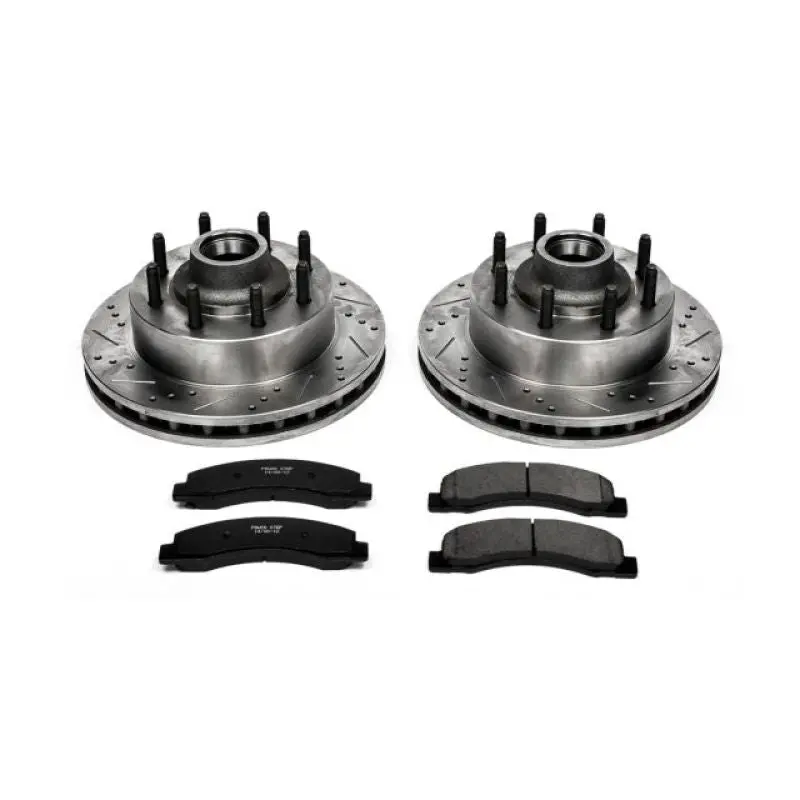 Power Stop 99-02 Ford F-350 Super Duty Front Z23 Evolution Brake Kit 1