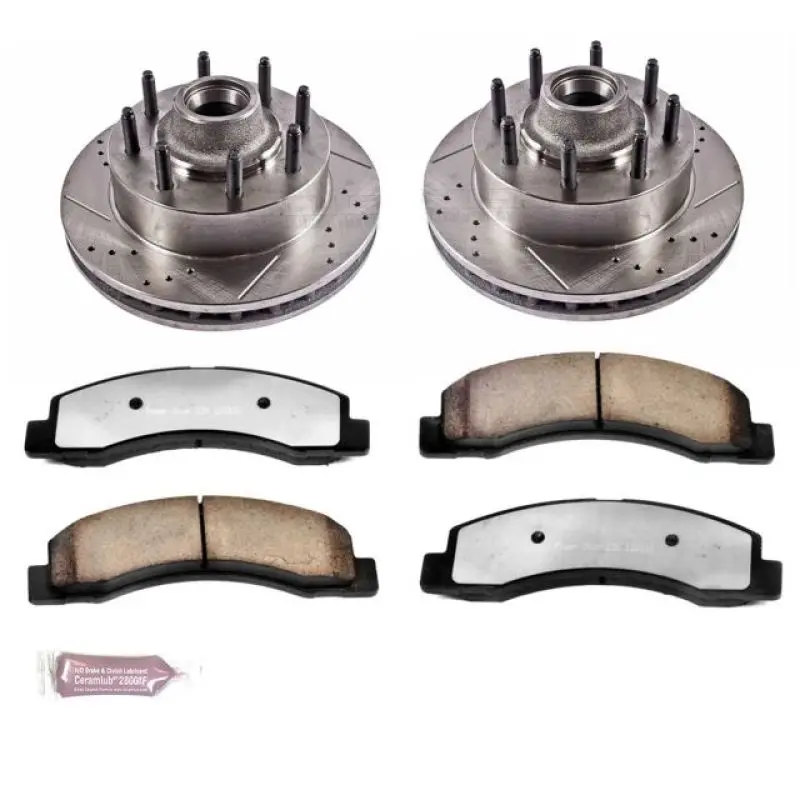 Power Stop 99-02 Ford F-350 Super Duty Front Z36 Truck & Tow Brake Kit 1
