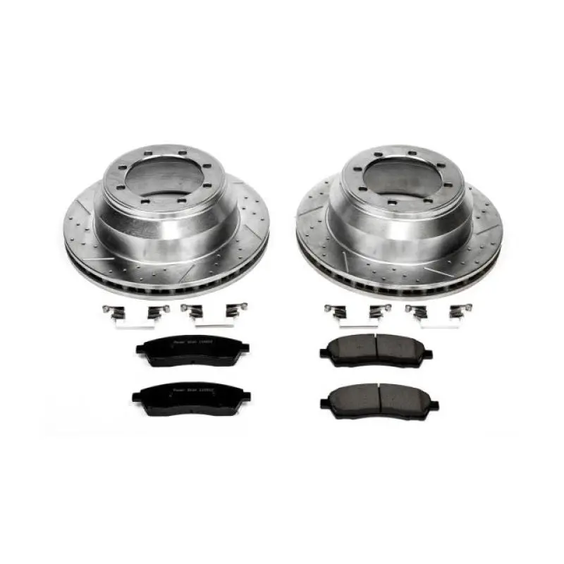 Power Stop 99-04 Ford F-350 Super Duty Rear Z23 Evolution Sport Brake Kit 1
