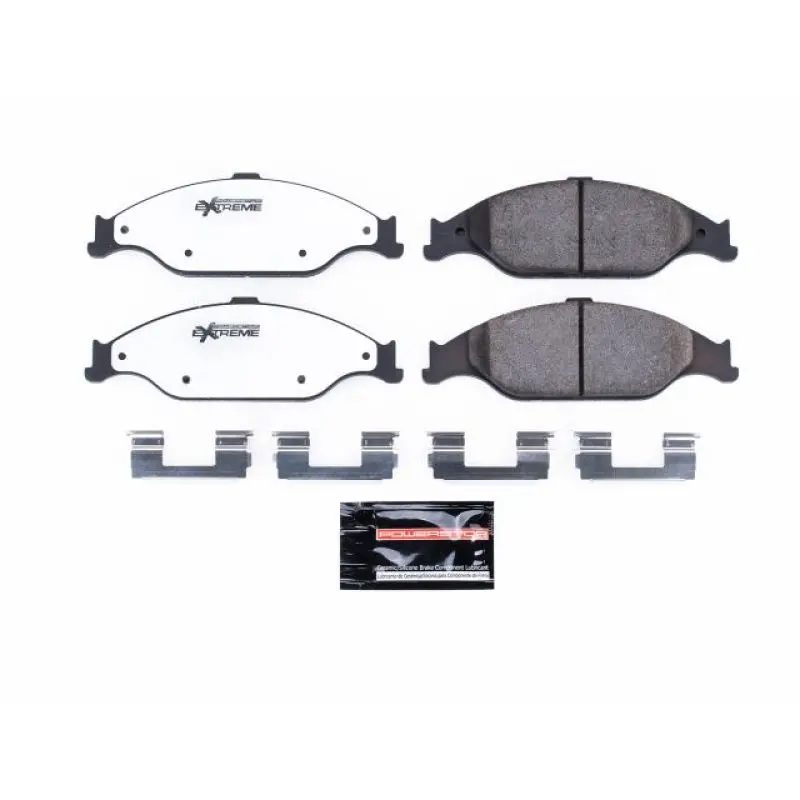 Power Stop 99-04 Ford Mustang Front Z26 Extreme Street Brake Pads W/Hardware 1