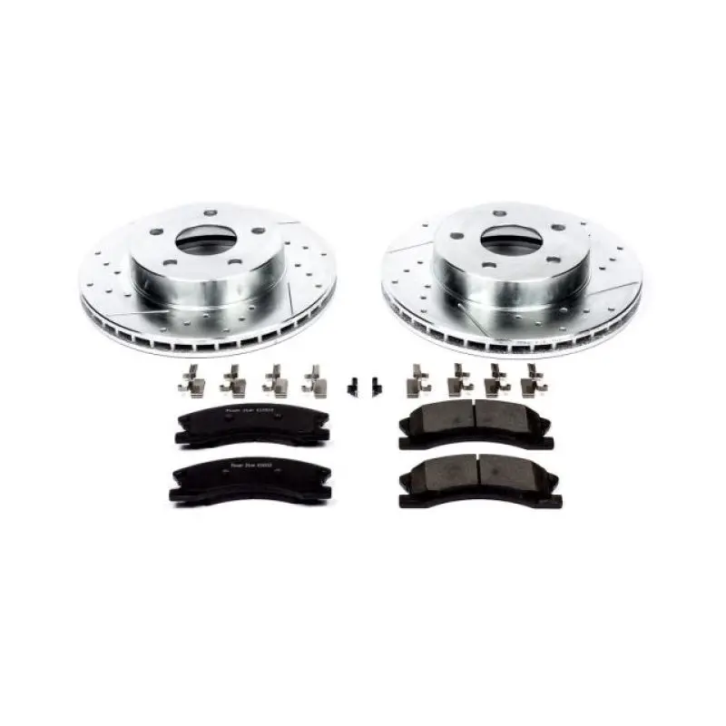 Power Stop 99-04 Jeep Grand Cherokee Front Z23 Evolution Sport Brake Kit 1