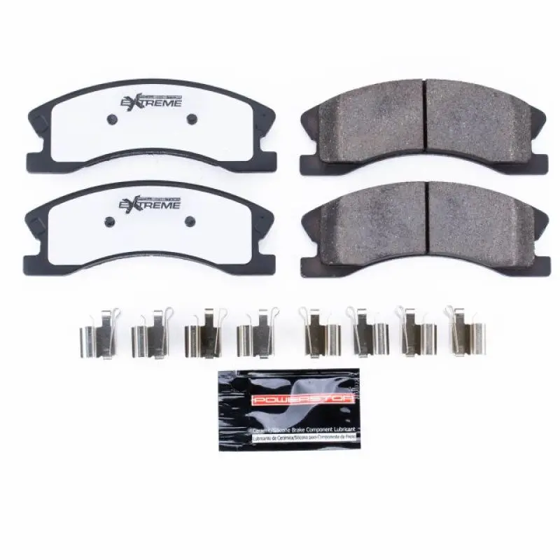 Power Stop 99-04 Jeep Grand Cherokee Front Z26 Extreme Street Brake Pads W/Hardware 1