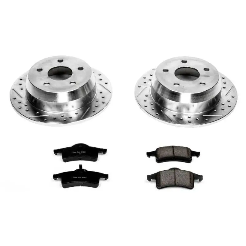 Power Stop 99-04 Jeep Grand Cherokee Rear Z23 Evolution Sport Brake Kit 1