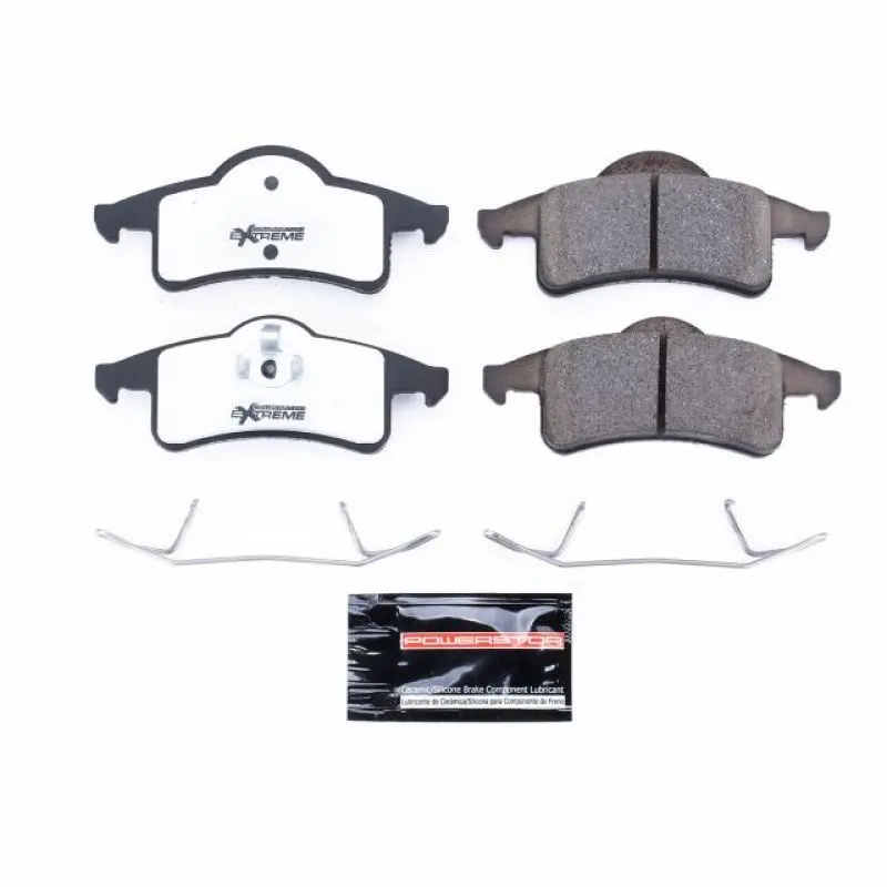 Power Stop 99-04 Jeep Grand Cherokee Rear Z26 Extreme Street Brake Pads W/Hardware 1