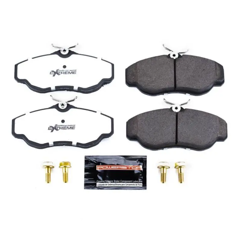 Power Stop 99-04 Land Rover Discovery Front Z36 Truck & Tow Brake Pads W/Hardware 1
