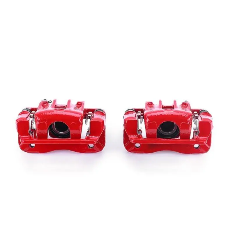 Power Stop 99-05 Hyundai Sonata Rear Red Calipers W/Brackets - Pair 1