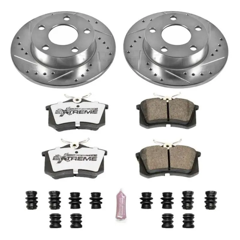 Power Stop 99-05 Volkswagen Passat Rear Z26 Street Warrior Brake Kit 1