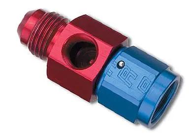 Russell Fitting -8 An Union With 1/8In Npt Pressure Port Blk Anodize 1