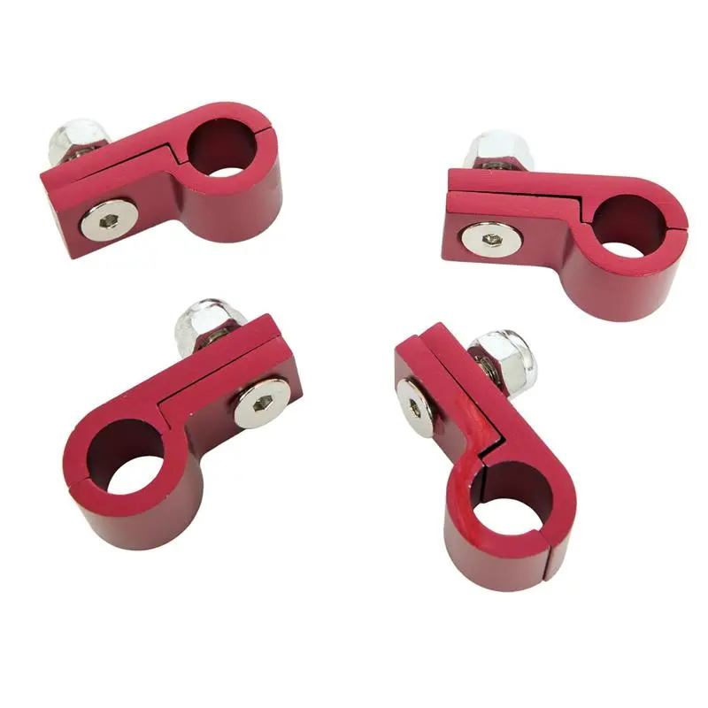 Russell Line Clamp For - 8 Tubing Blue Anodize (3 Pack) 1