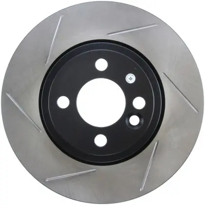 Stoptech Front Left Slotted Rotors For Using Spoon Calipers On 4 Lug Application 1