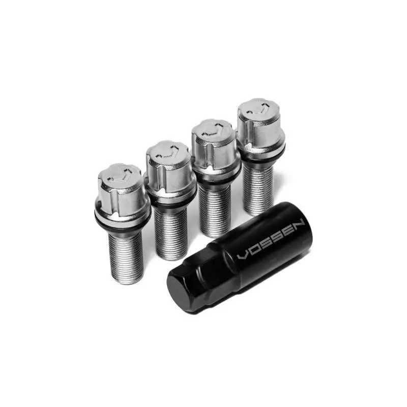 Vossen 30Mm Lock Bolt - 14X1.5 - 17Mm Hex - Cone Seat - Silver (Set Of 4) 1