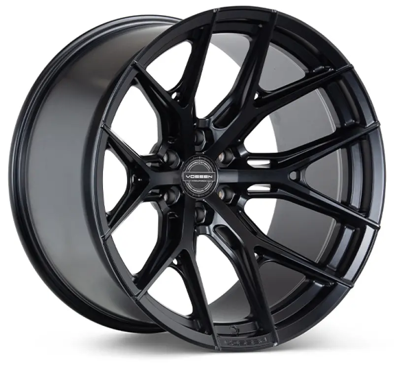Vossen Hf6-4 22X10 / 6X139.7 / Et-18 / Super Deep Face / 106.1 - Satin Black Wheel 1