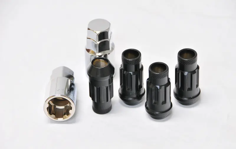 Wheel Mate Monster Locking Lug Nut Set Of 4 - Black 14X1.50 1