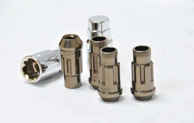 Wheel Mate Monster Locking Lug Nut Set Of 4 - Titan Chrome 14X1.50 1