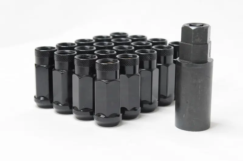 Wheel Mate Monster Open End Lug Nut Set Of 20 - Black 14X1.50 1