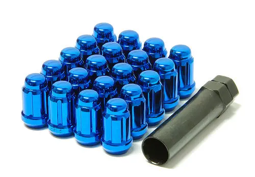 Wheel Mate Muteki Closed End Lug Nuts - Blue 12X1.25 1
