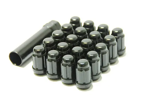 Wheel Mate Muteki Closed End Lug Nuts - Deep Black 12X1.50 1