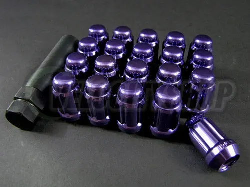 Wheel Mate Muteki Closed End Lug Nuts - Purple 12X1.25 1