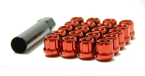 Wheel Mate Muteki Open End Lug Nuts - Red 12X1.25 1