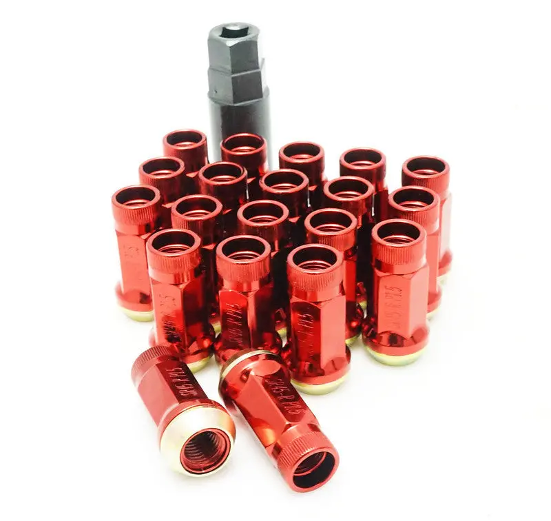 Wheel Mate Muteki Sr45r Lug Nut Kit Lock Set 12X1.5 45Mm - Red 1