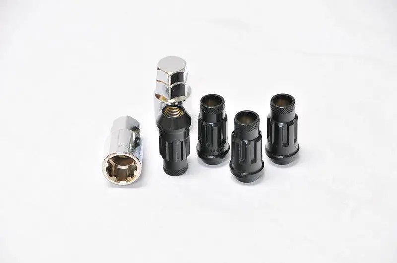 Wheel Mate Muteki Sr48 Open End Locking Lug Nut Set Of 4 - Black 12X1.50 48Mm 1