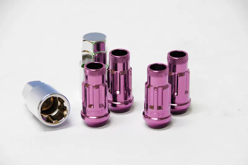 Wheel Mate Muteki Sr48 Open End Locking Lug Nut Set Of 4 - Pink 12X1.25 48Mm 1
