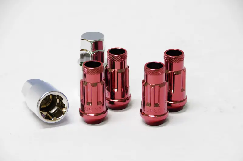 Wheel Mate Muteki Sr48 Open End Locking Lug Nut Set Of 4 - Red 12X1.25 48Mm 1
