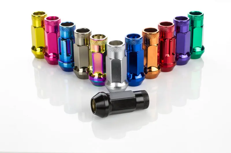 Wheel Mate Muteki Sr48 Open End Lug Nuts - Green 12X1.25 48Mm 1