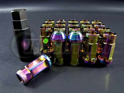 Wheel Mate Muteki Sr48 Open End Lug Nuts - Neon 12X1.25 48Mm 1