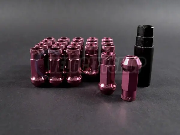 Wheel Mate Muteki Sr48 Open End Lug Nuts - Pink 12X1.25 48Mm 1