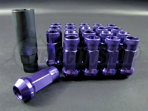 Wheel Mate Muteki Sr48 Open End Lug Nuts - Purple 12X1.25 48Mm 1