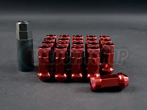 Wheel Mate Muteki Sr48 Open End Lug Nuts - Red 12X1.25 48Mm 1