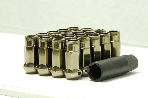 Wheel Mate Muteki Sr48 Open End Lug Nuts - Titanium 12X1.25 48Mm 1