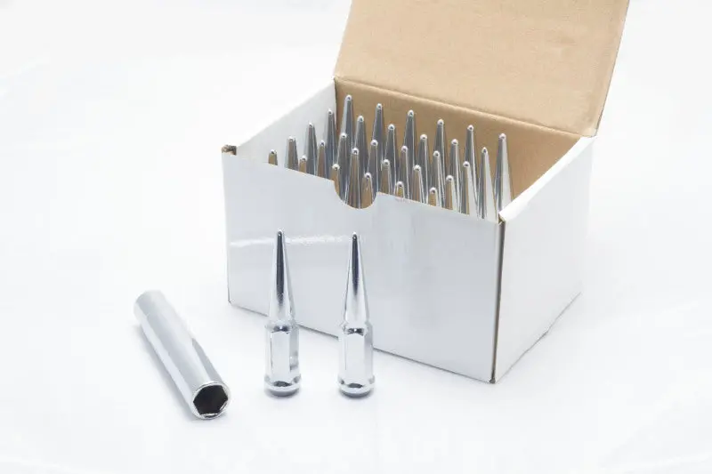 Wheel Mate Spiked Lug Nuts Set Of 32 - Chrome 9/16In 1