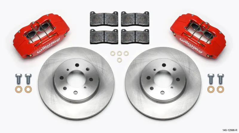 Wilwood Dpha Front Caliper & Rotor Kit Red Honda / Acura W/ 262Mm Oe Rotor | 140-12996-R 1