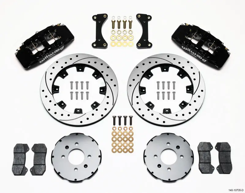 Wilwood Dynapro 6 Front Hat Kit 12.19In Drilled 94-01 Honda/Acura W/262Mm Disc | 140-10735-D 1