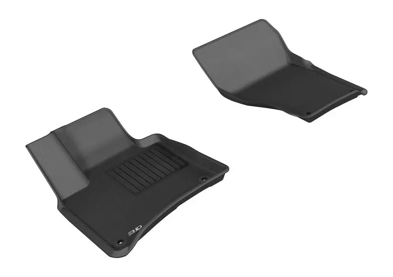 3D Maxpider Custom-Fit Floor Mats For 2011–2018 Porsche Cayenne & Volkswagen Touareg (1St Row, Black) 1