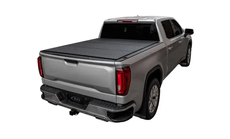 Access Lomax Tri-Fold Truck Bed Cover For 2007–2021 Toyota Tundra (5'6" Bed With Deck Rail) – Black Diamond Finish 1