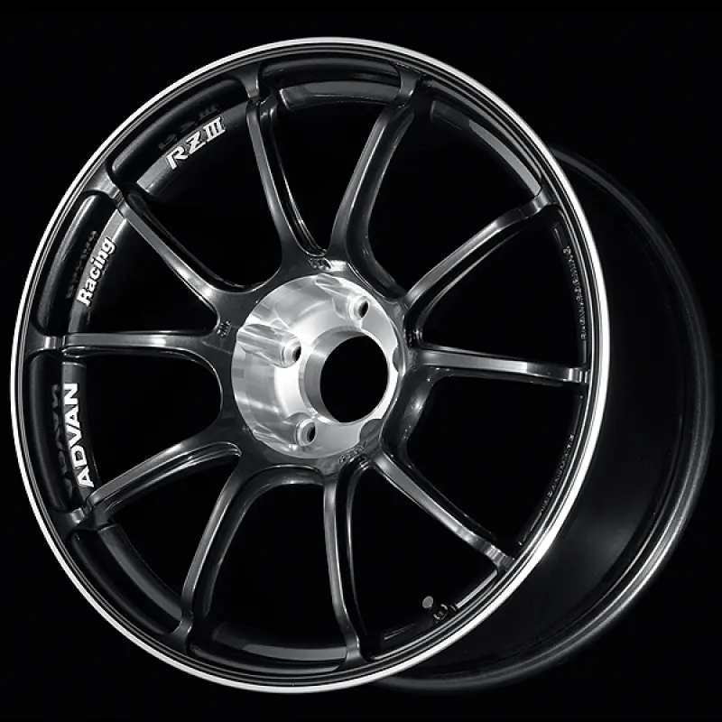 Advan Rziii 18X7.5 / +47 Offset / 5X114.3 Bc / 73Mm Bore / Black Gun Metallic & Diamond Cut 1