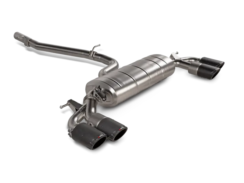 Akrapovič Evolution Line Cat-Back Exhaust – 2021+ Audi S3 Sportback (8Y), Titanium W/ Carbon Fiber Tips 1
