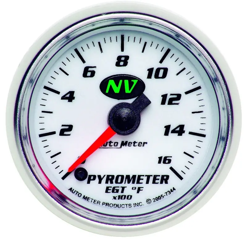 Autometer Pyrometer Nv 52.4Mm 0-1600 Deg F Advanced Digital Stepper Motor Pyrometer Gauge 1